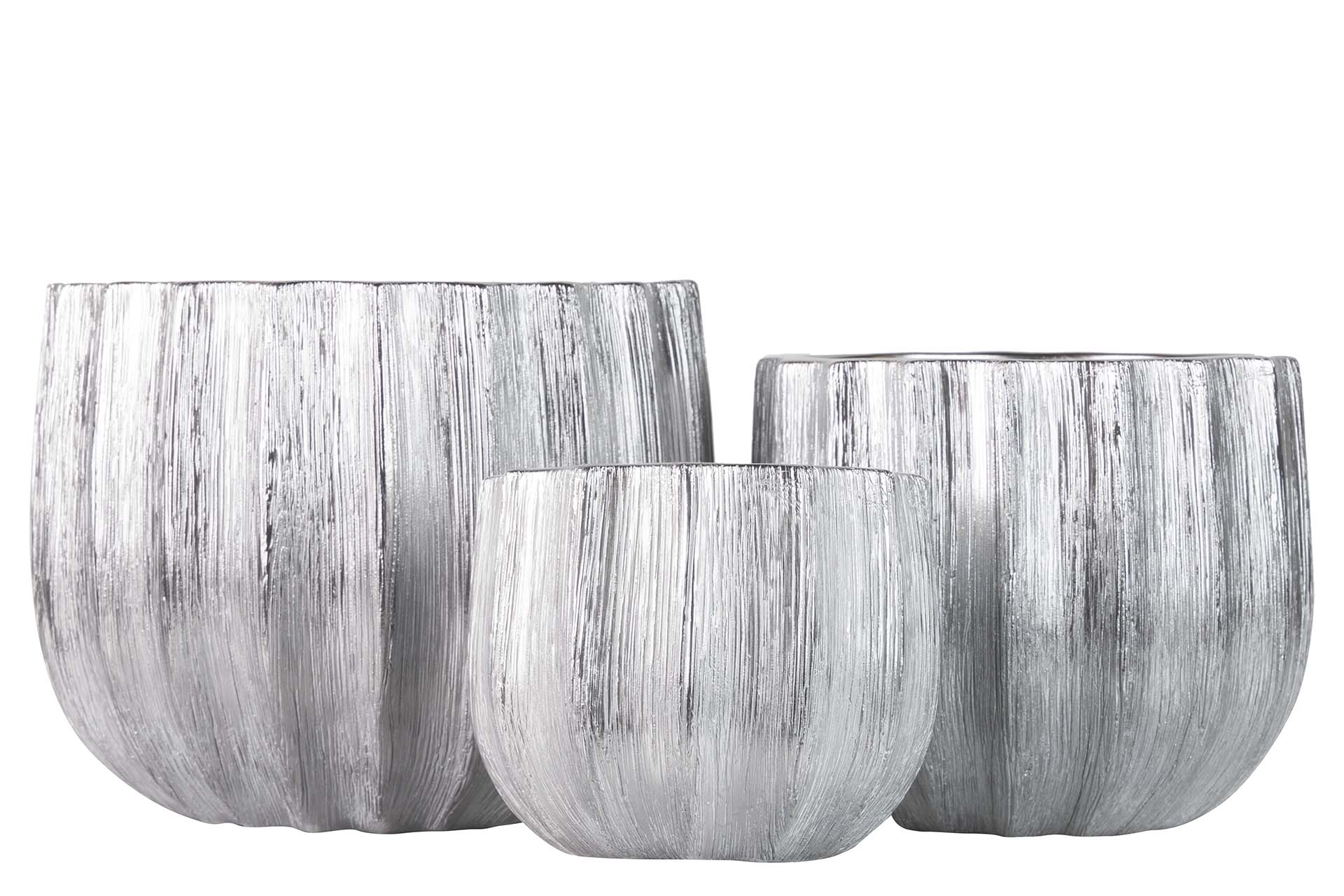 CONJUNTO 3 VASOS 32x32x26 25x25x23 19x19x16 CM