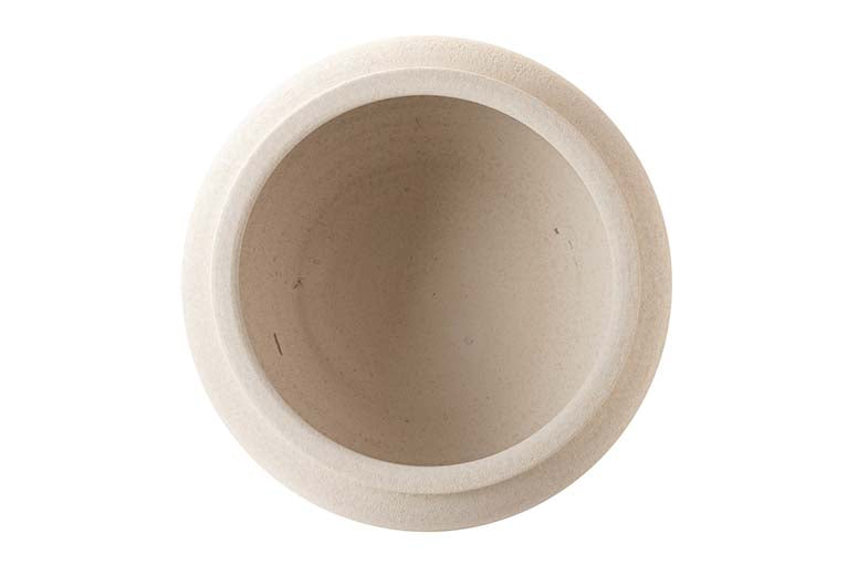 VASO DE CERÂMICA BRANCA 40x40x25 CM