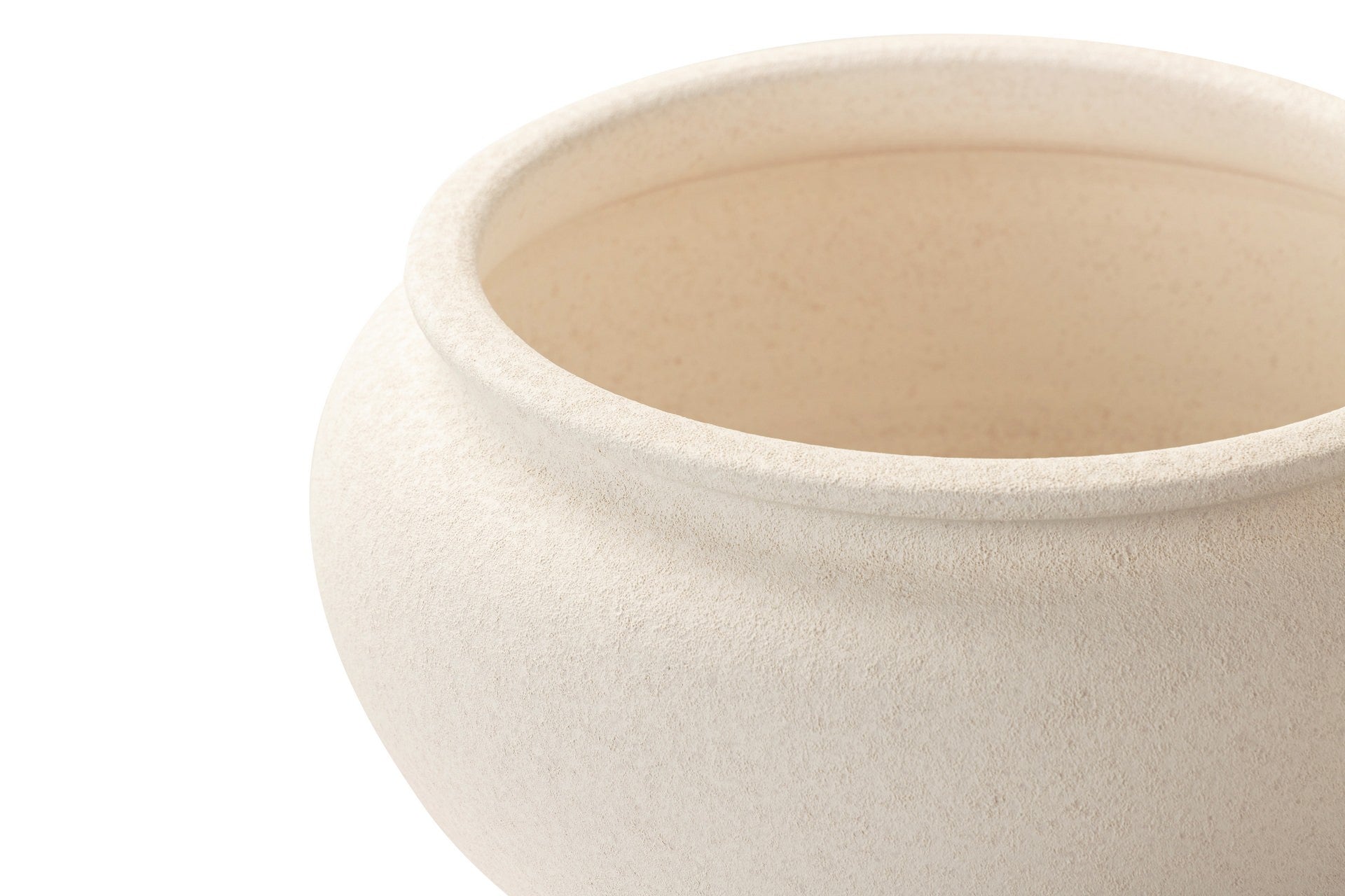 MACETERO CERAMICA BLANCA 40x40x25 CM