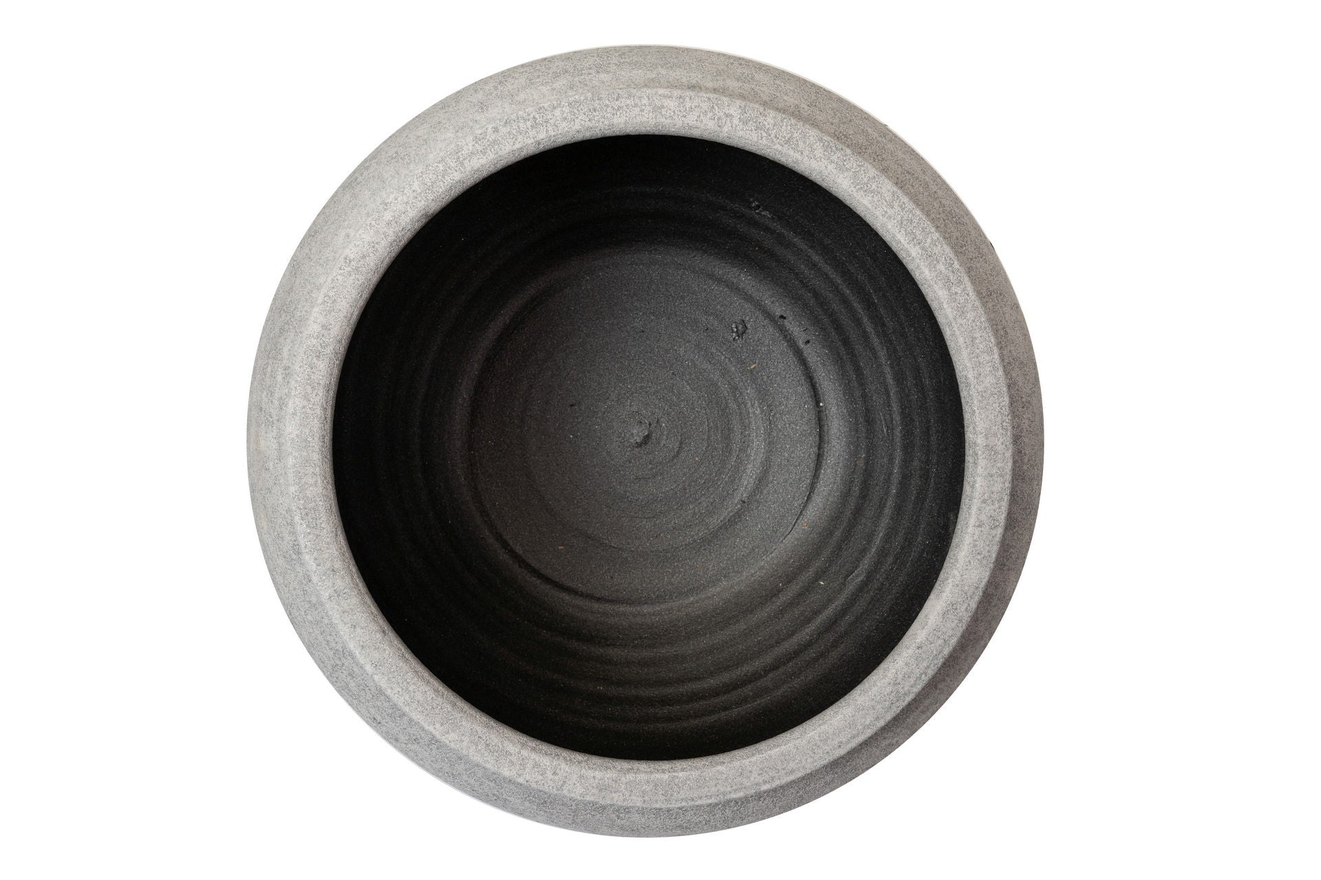 MACETERO CERAMICA GRIS 40x40x35 CM