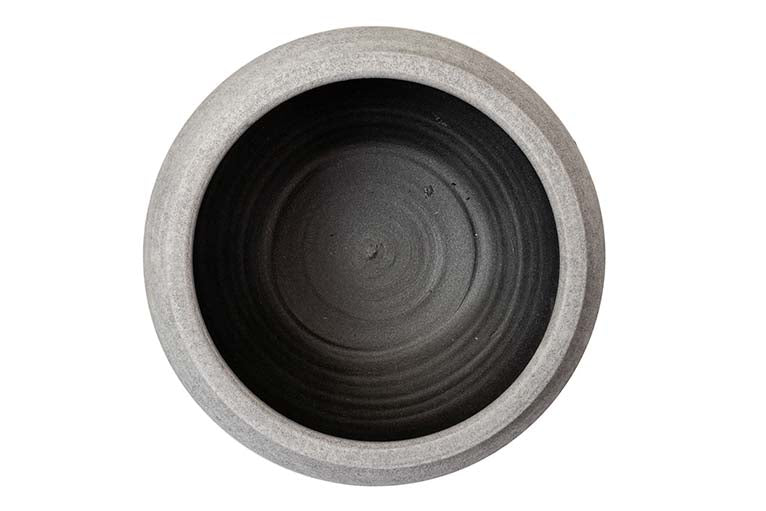 JARDINEIRA DE CERÂMICA CINZA 40x40x35 CM