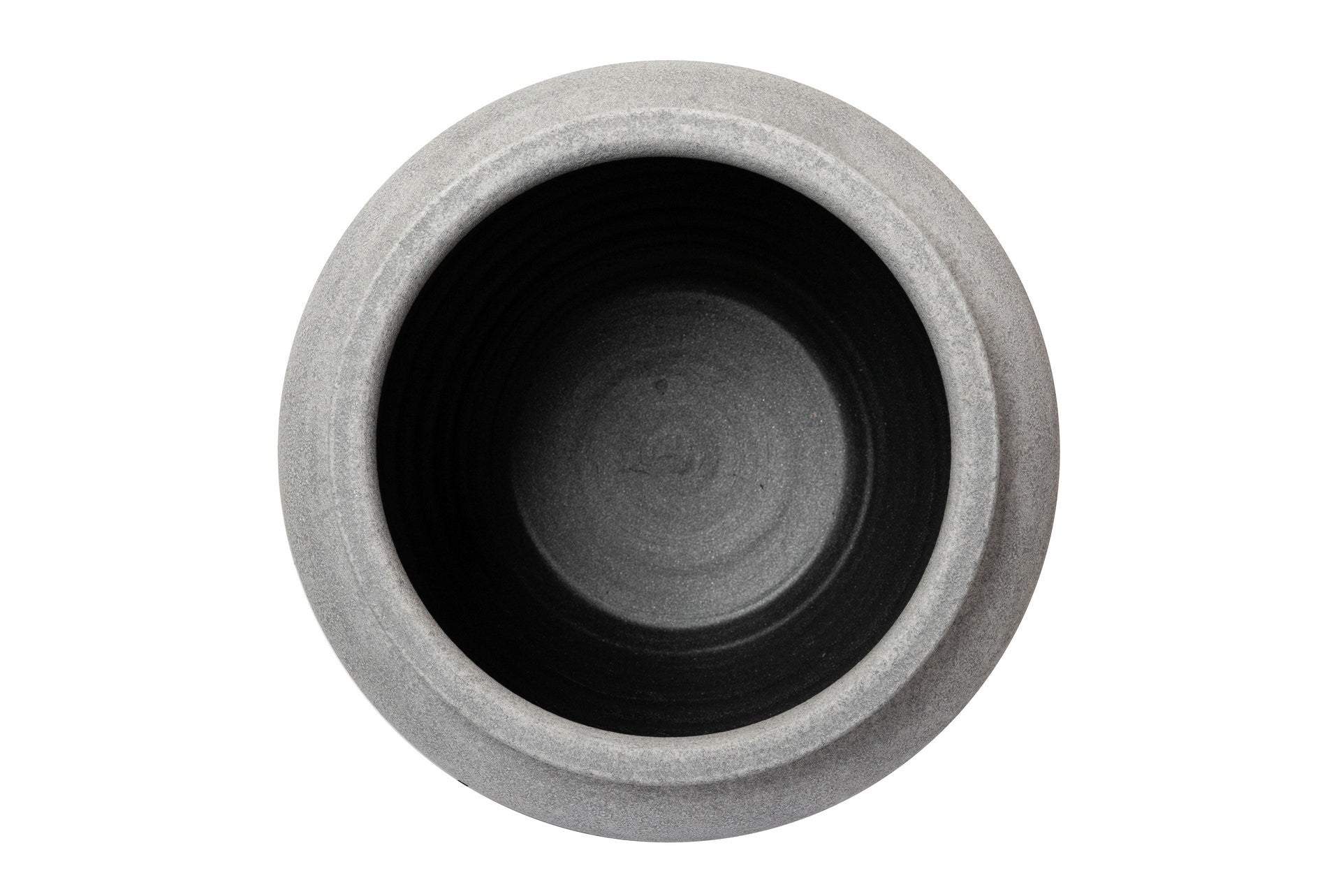 MACETERO CERAMICA GRIS 35x35x30 CM