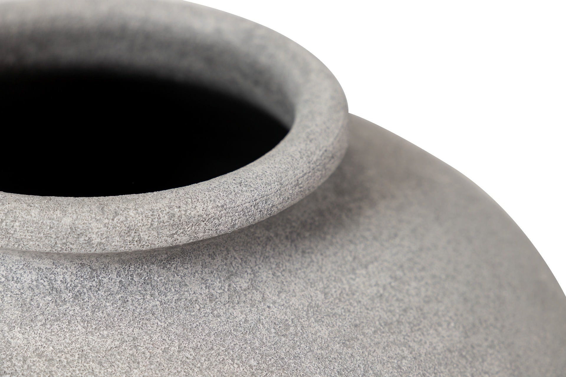 JARRON CERAMICA GRIS 32x32x28 CM