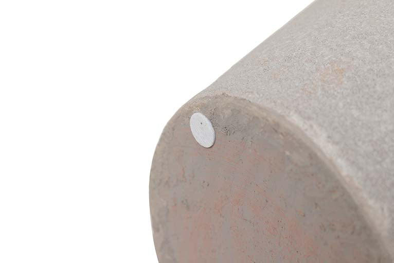 GREY CERAMIC VASE 30x30x80 CM