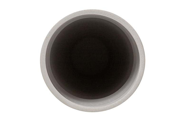 GREY CERAMIC VASE 30x30x80 CM