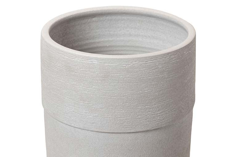 GREY CERAMIC VASE 30x30x80 CM