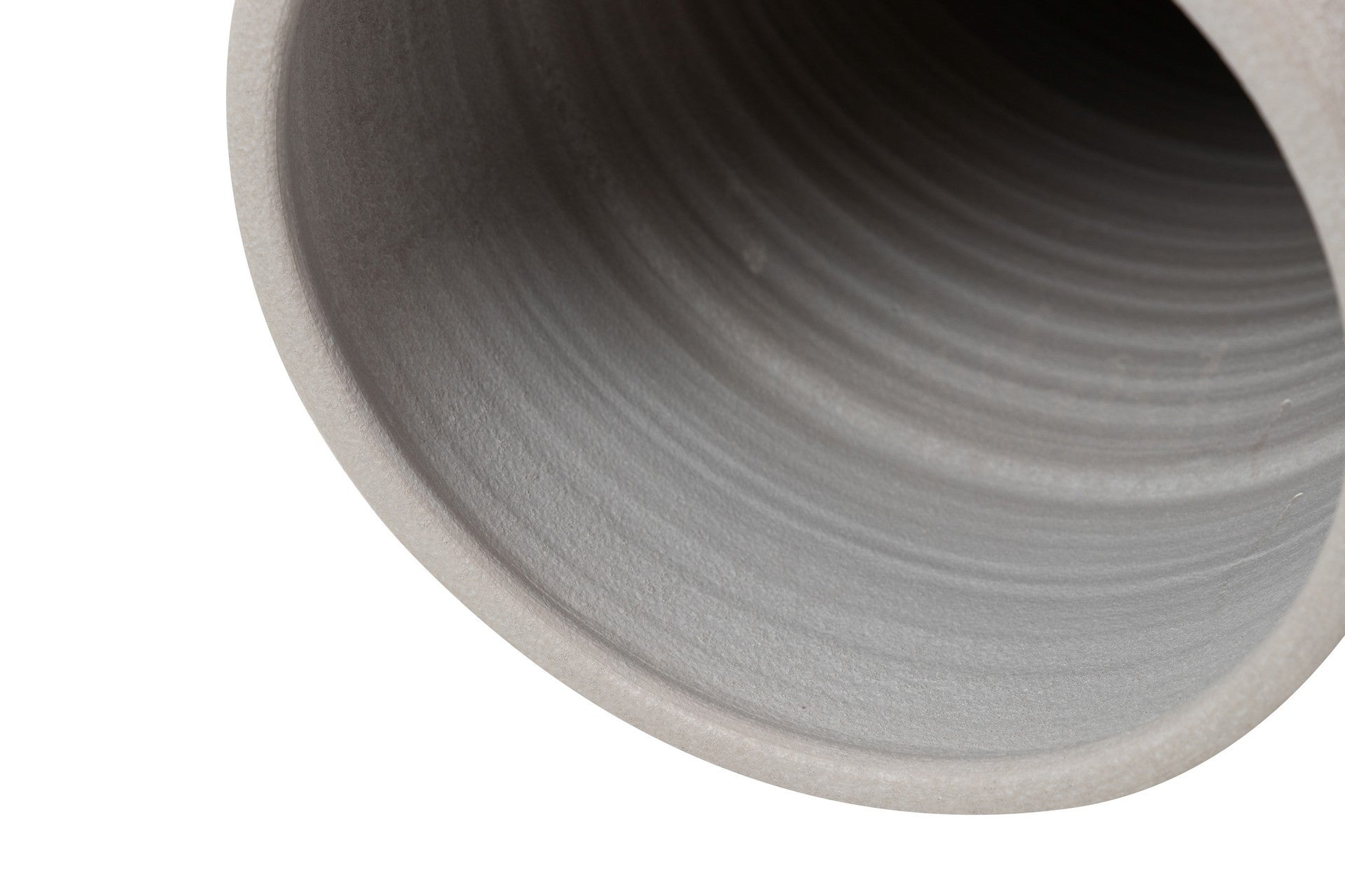 JARRON CERAMICA GRIS 30x30x80 CM