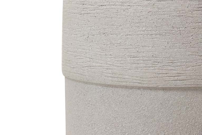 JARRON CERAMICA GRIS 24x24x60 CM