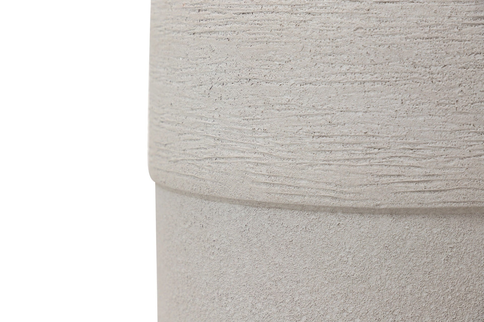 JARRON CERAMICA GRIS 24x24x60 CM