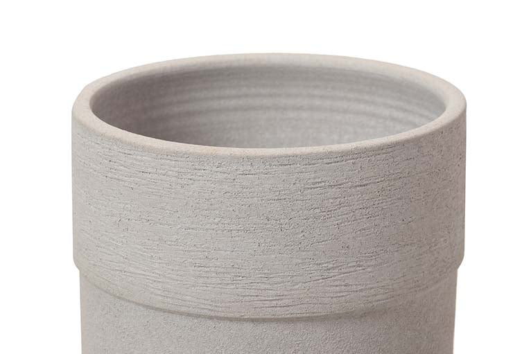 JARRON CERAMICA GRIS 24x24x60 CM