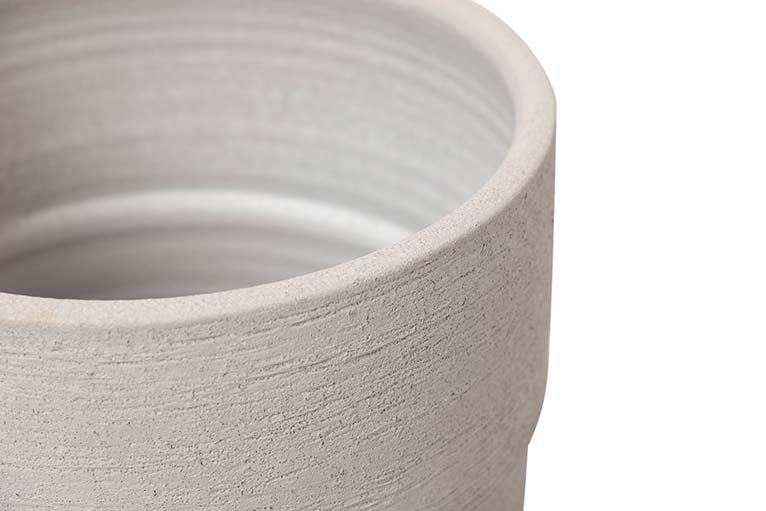 JARRON CERAMICA GRIS 24x24x60 CM