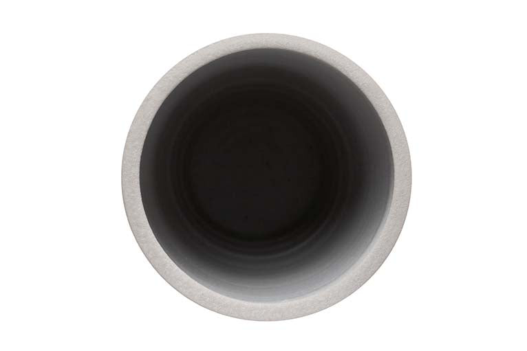 GREY CERAMIC VASE 20x20x40 CM