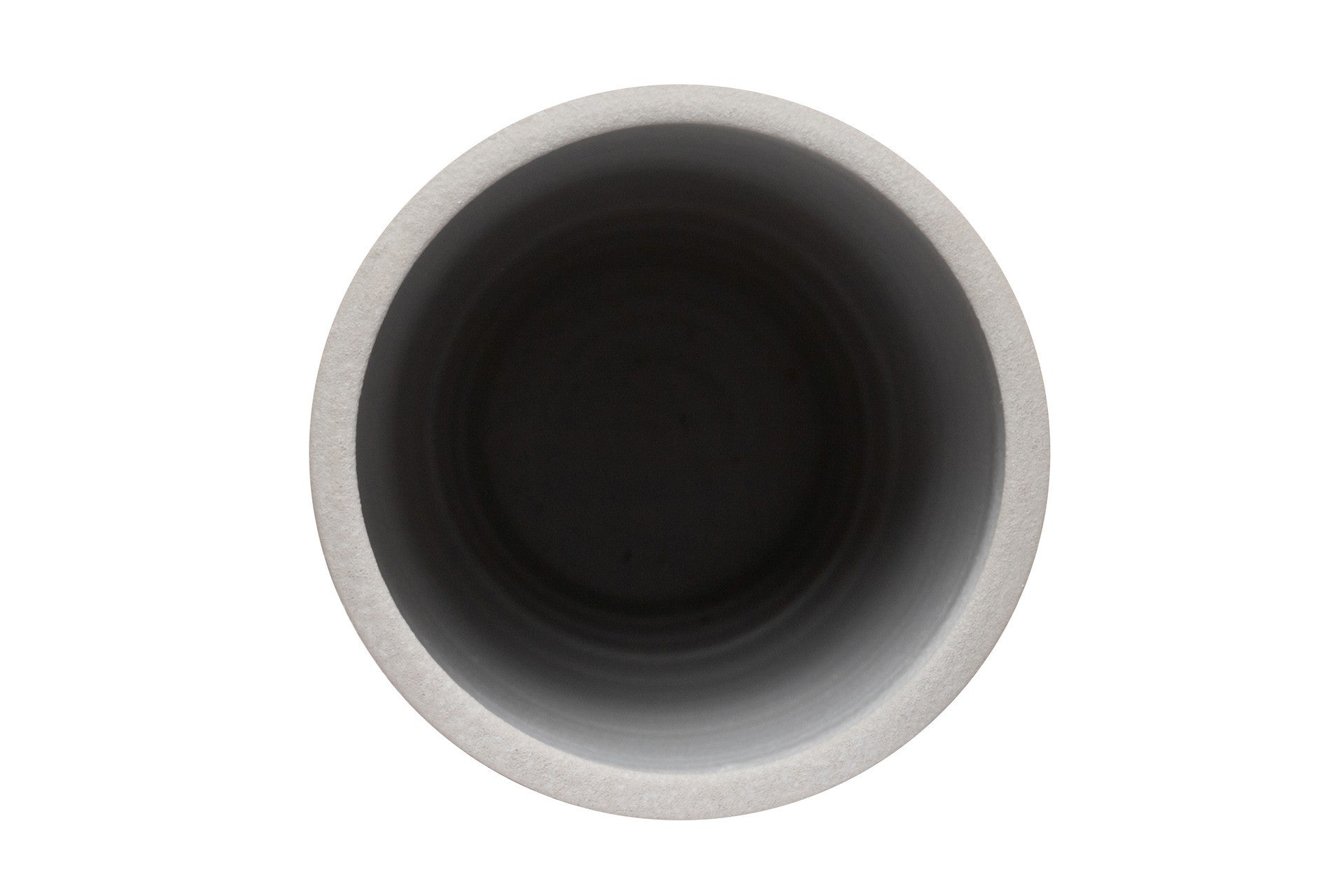 GREY CERAMIC VASE 20x20x40 CM