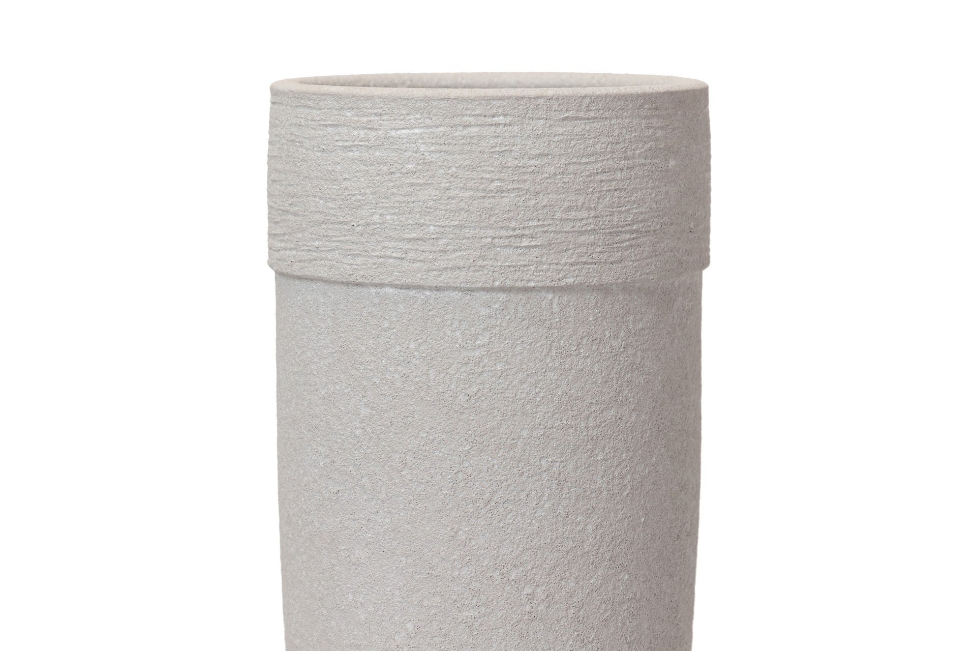 GREY CERAMIC VASE 16.5x16.5x30 CM