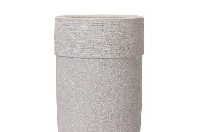 JARRON CERAMICA GRIS 16,5x16,5x30 CM