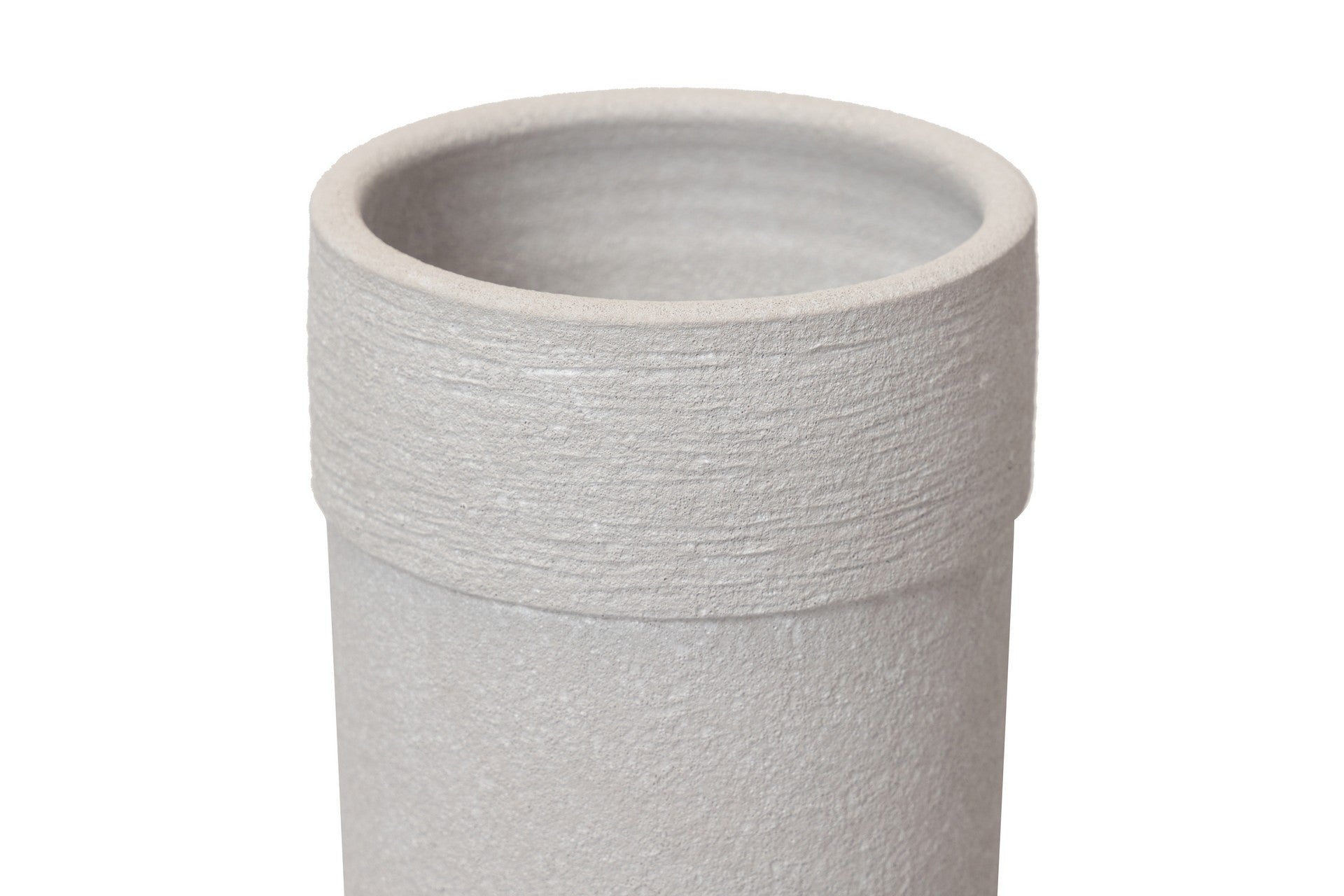 GREY CERAMIC VASE 16.5x16.5x30 CM
