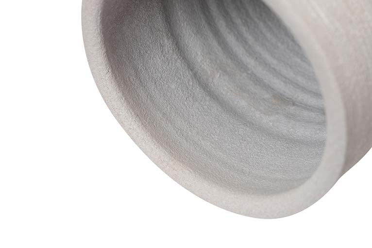 JARRON CERAMICA GRIS 16,5x16,5x30 CM