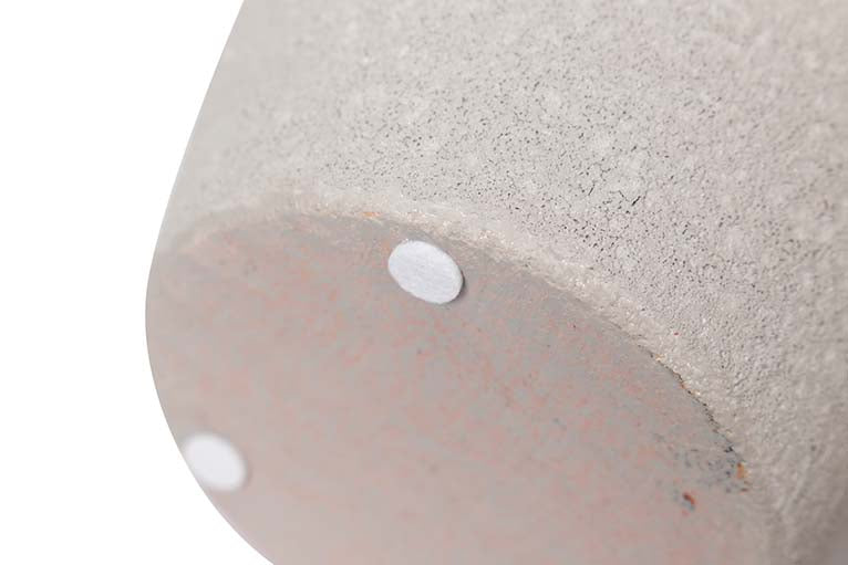JARRON CERAMICA GRIS 16,5x16,5x30 CM