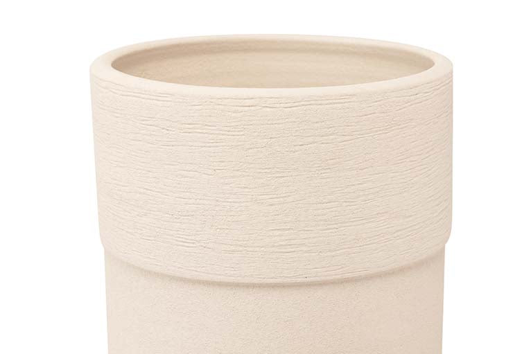 JARRON CERAMICA BLANCA 30x30x80 CM