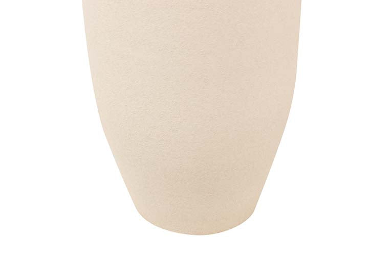 WHITE CERAMIC VASE 30x30x80 CM