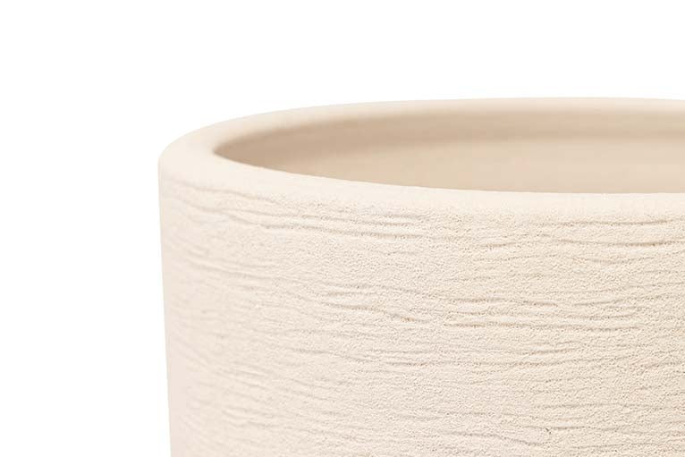 WHITE CERAMIC VASE 30x30x80 CM