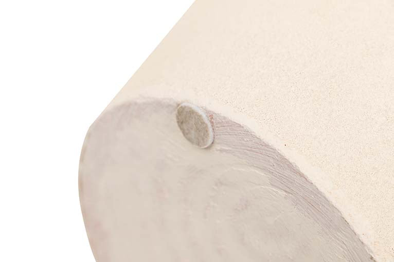 WHITE CERAMIC VASE 30x30x80 CM