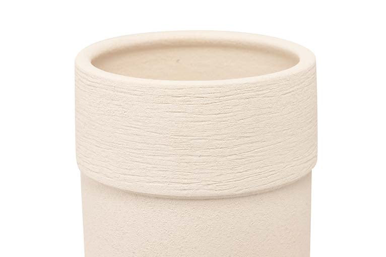 WHITE CERAMIC VASE 20x20x40 CM