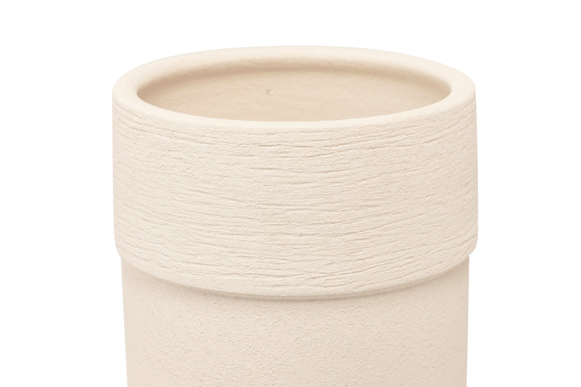 WHITE CERAMIC VASE 20x20x40 CM