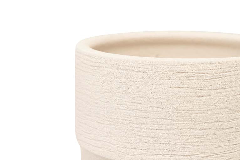 WHITE CERAMIC VASE 20x20x40 CM