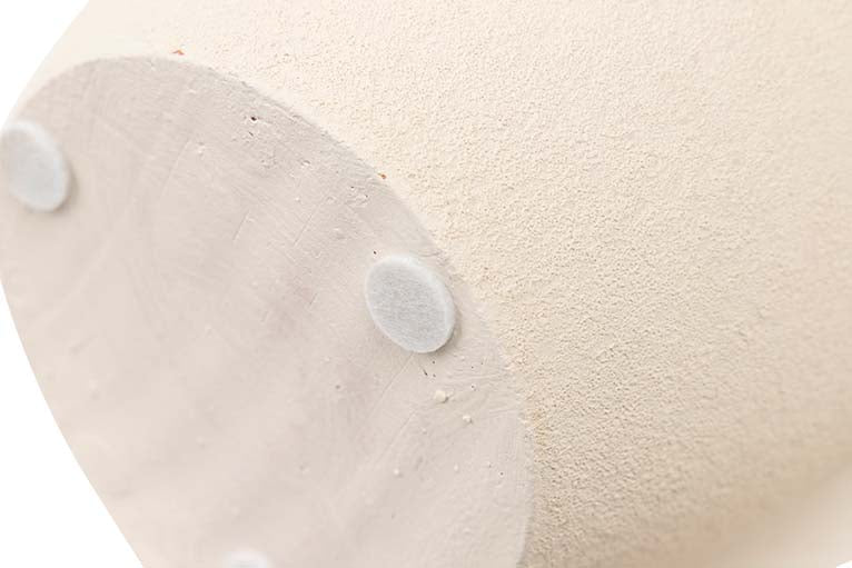 WHITE CERAMIC VASE 20x20x40 CM