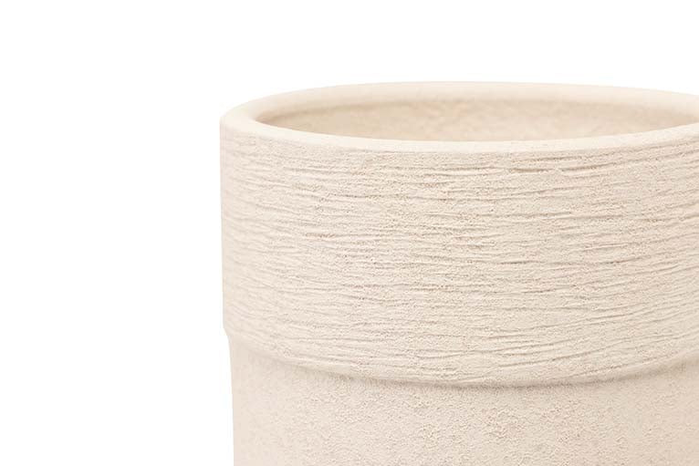 WHITE CERAMIC VASE 16x16x30 CM