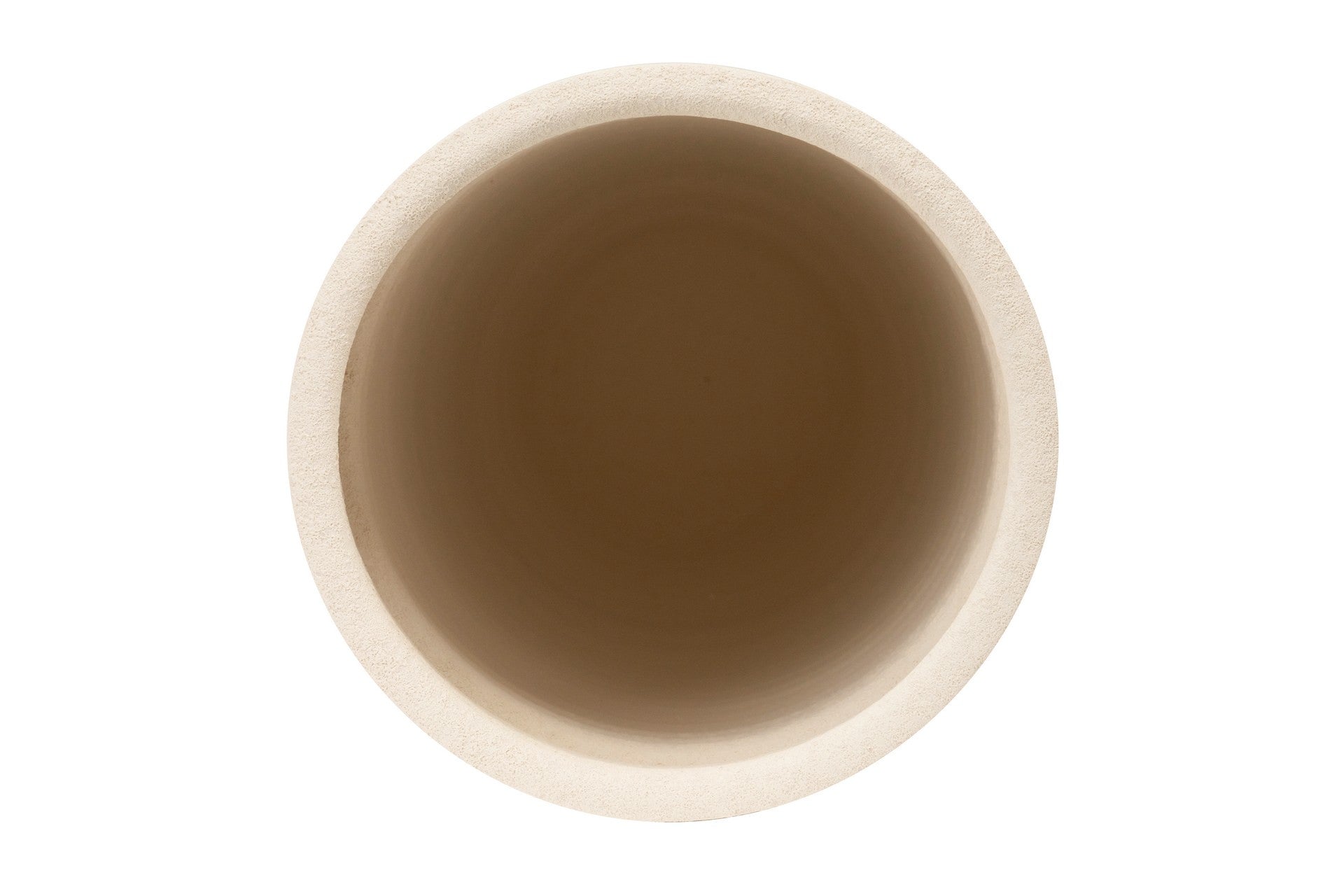 VASO DE CERÂMICA BRANCA 16x16x30 CM