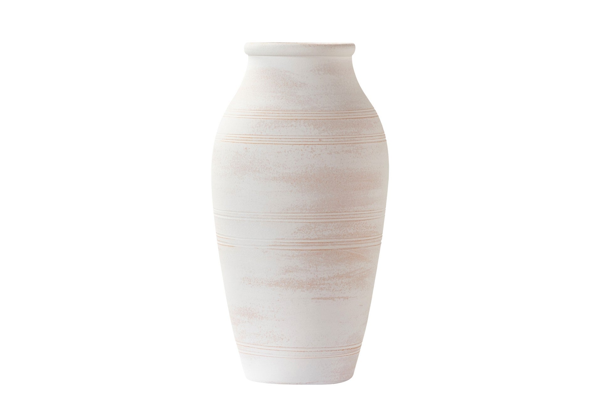 JARRON CERAMICA BLANCA 23x23x40 CM