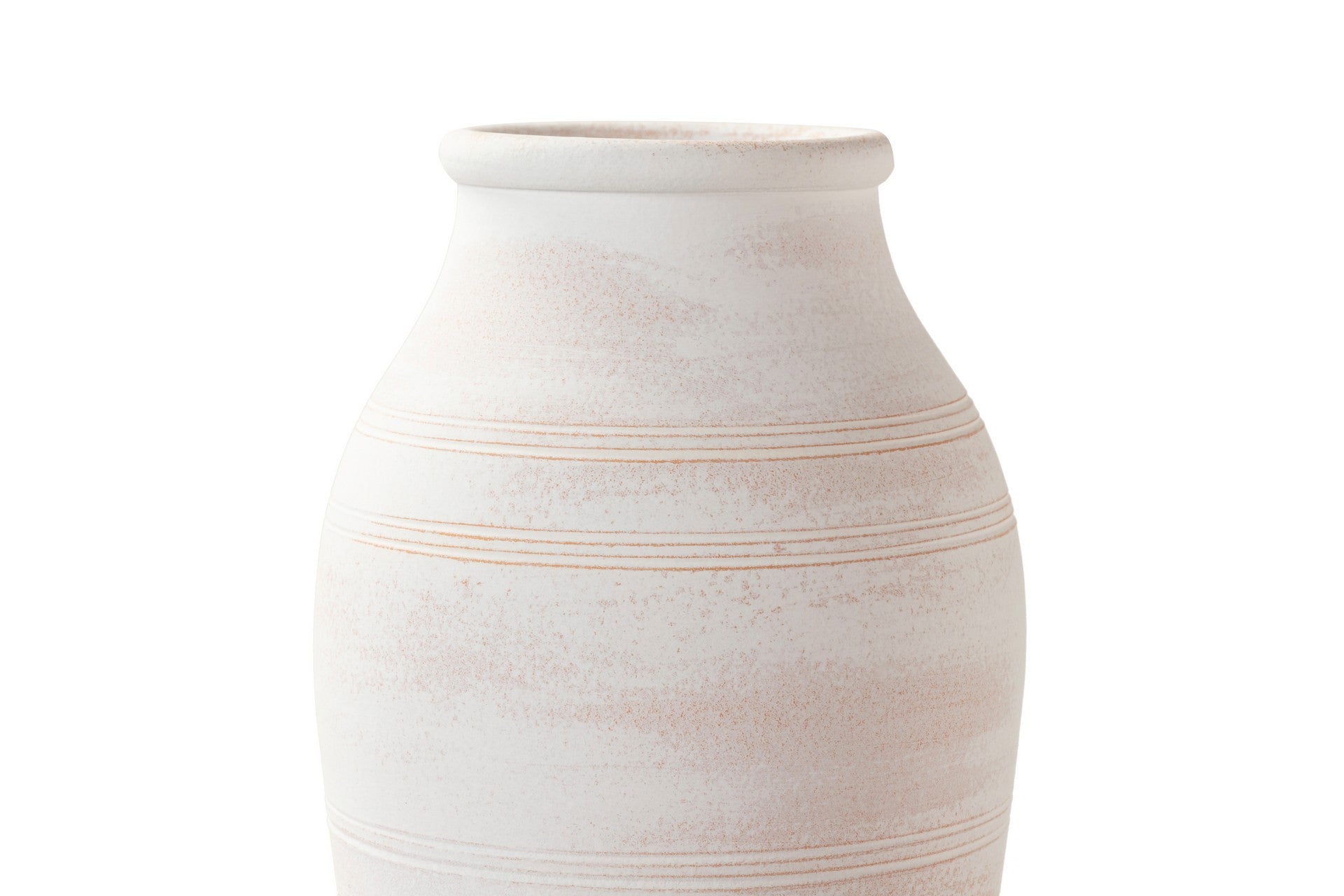 JARRON CERAMICA BLANCA 23x23x40 CM