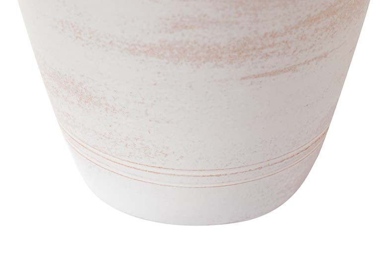 WHITE CERAMIC VASE 23x23x40 CM