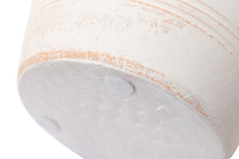 WHITE CERAMIC VASE 23x23x40 CM