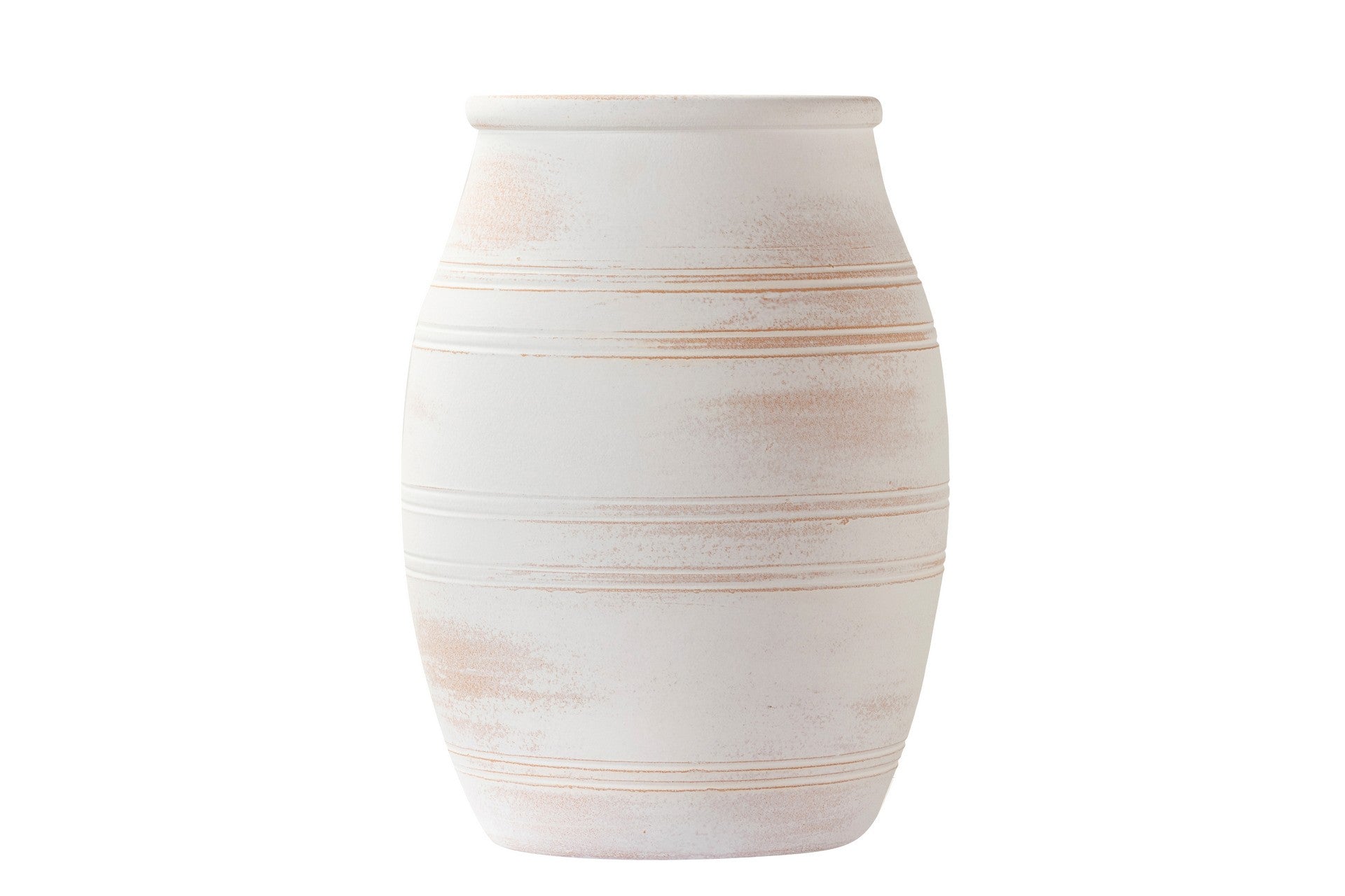 JARRON CERAMICA BLANCA 28x28x40 CM