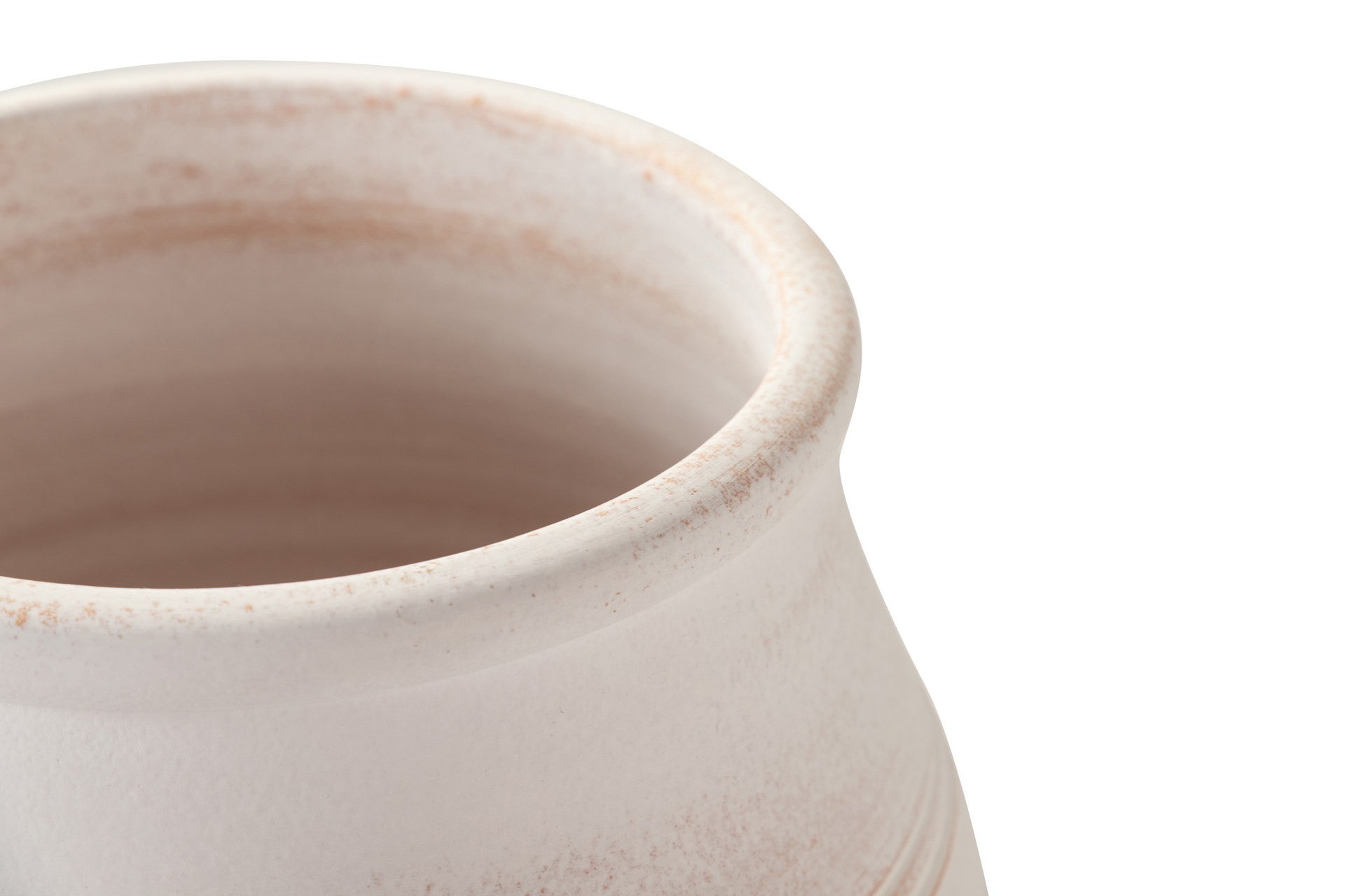 JARRON CERAMICA BLANCA 28x28x40 CM