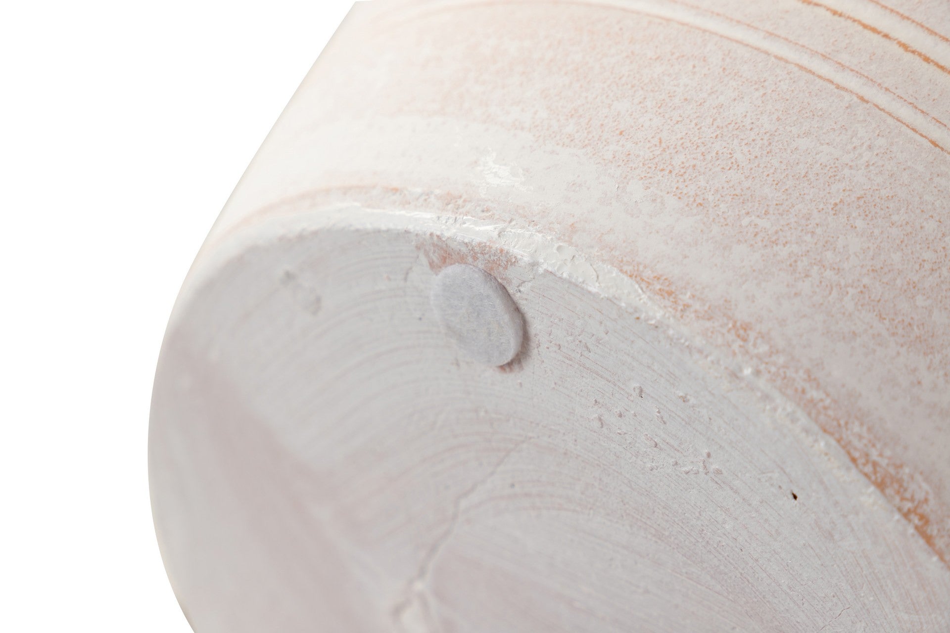 WHITE CERAMIC VASE 28x28x40 CM