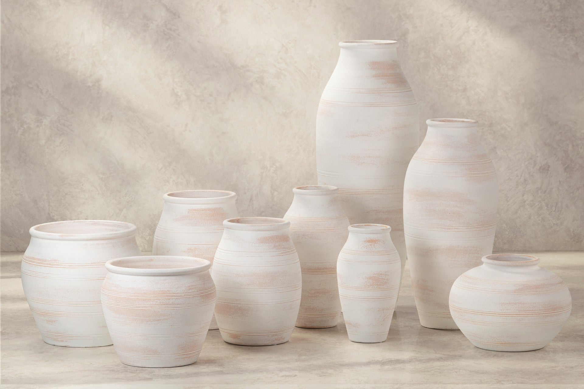 JARRON CERAMICA BLANCA 24x24x31 CM