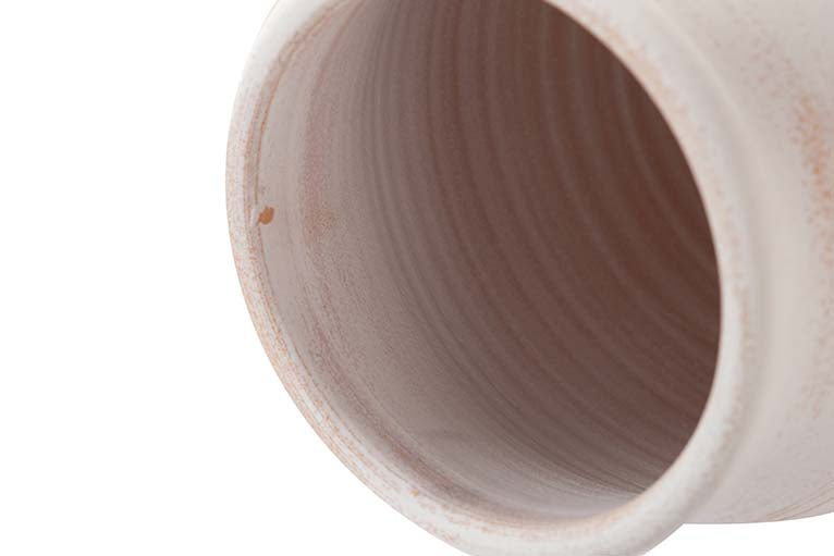 WHITE CERAMIC VASE 24x24x31 CM