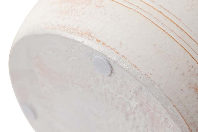 WHITE CERAMIC VASE 24x24x31 CM