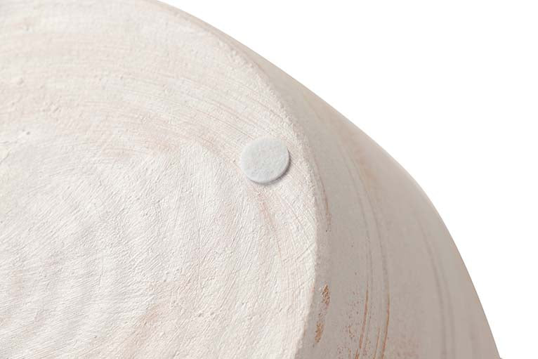 JARDINEIRA DE CERÂMICA BRANCA 32x32x28 CM