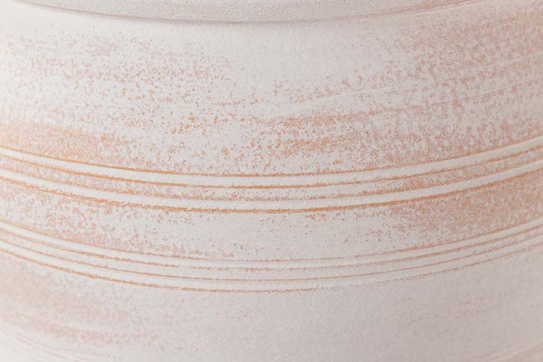 JARDINEIRA DE CERÂMICA BRANCA 32x32x28 CM