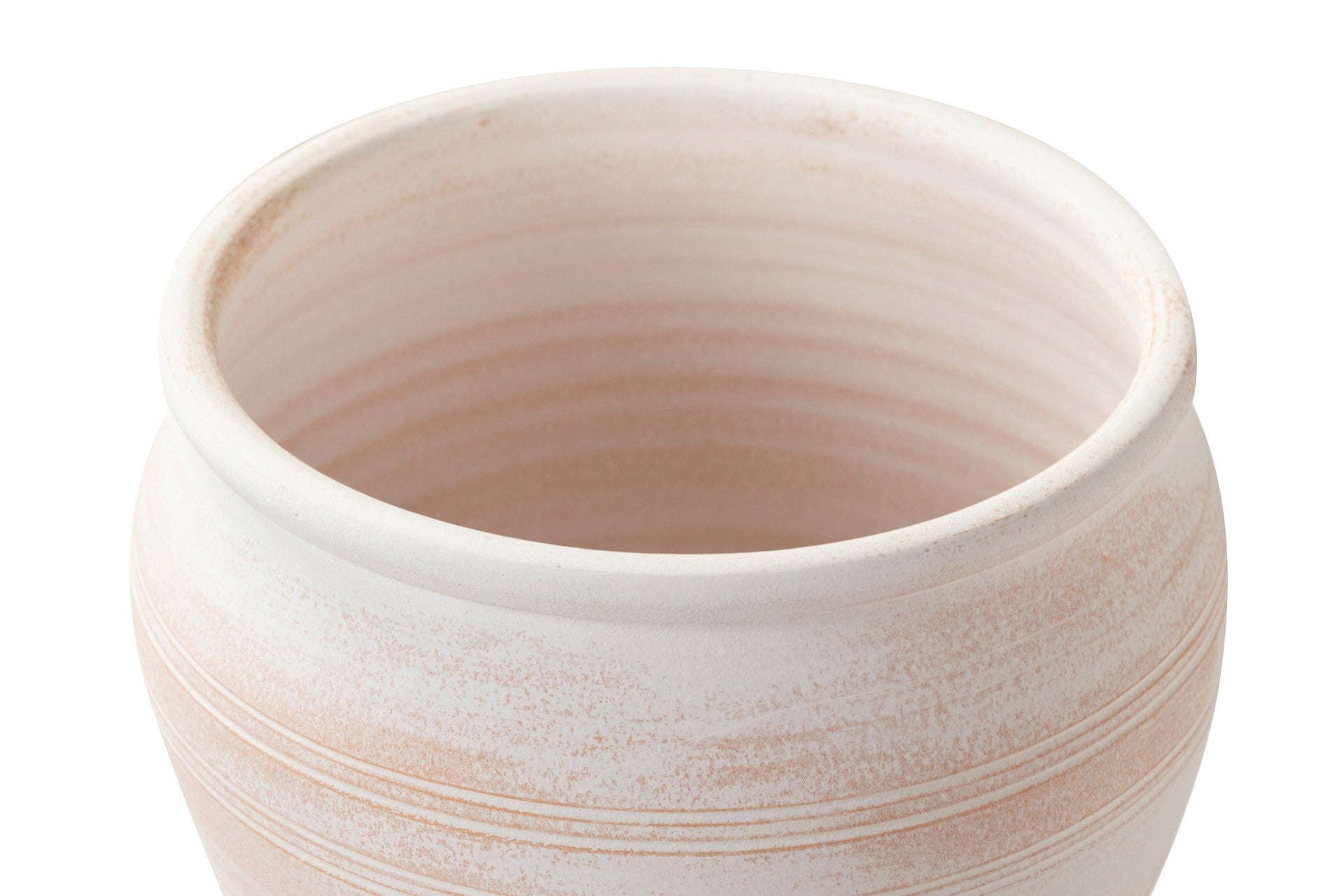 WHITE CERAMIC PLANTER 32x32x28 CM