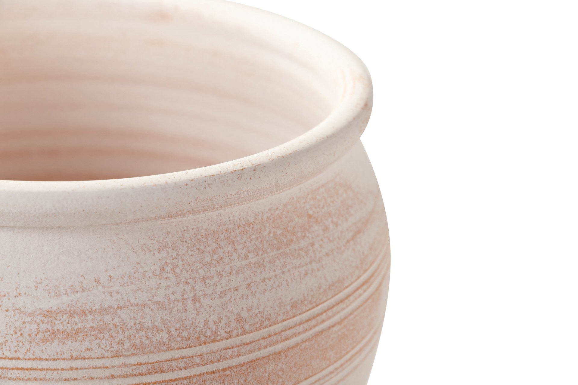 WHITE CERAMIC PLANTER 32x32x28 CM