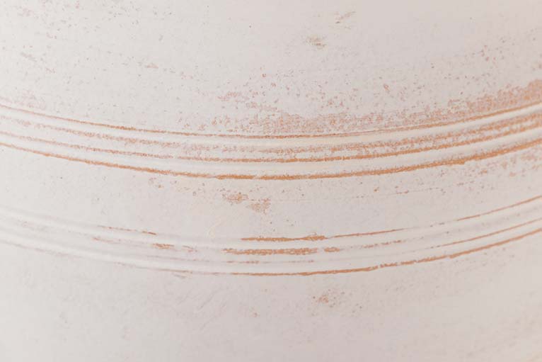 VASO DE CERÂMICA BRANCA 35x35x30,5 CM