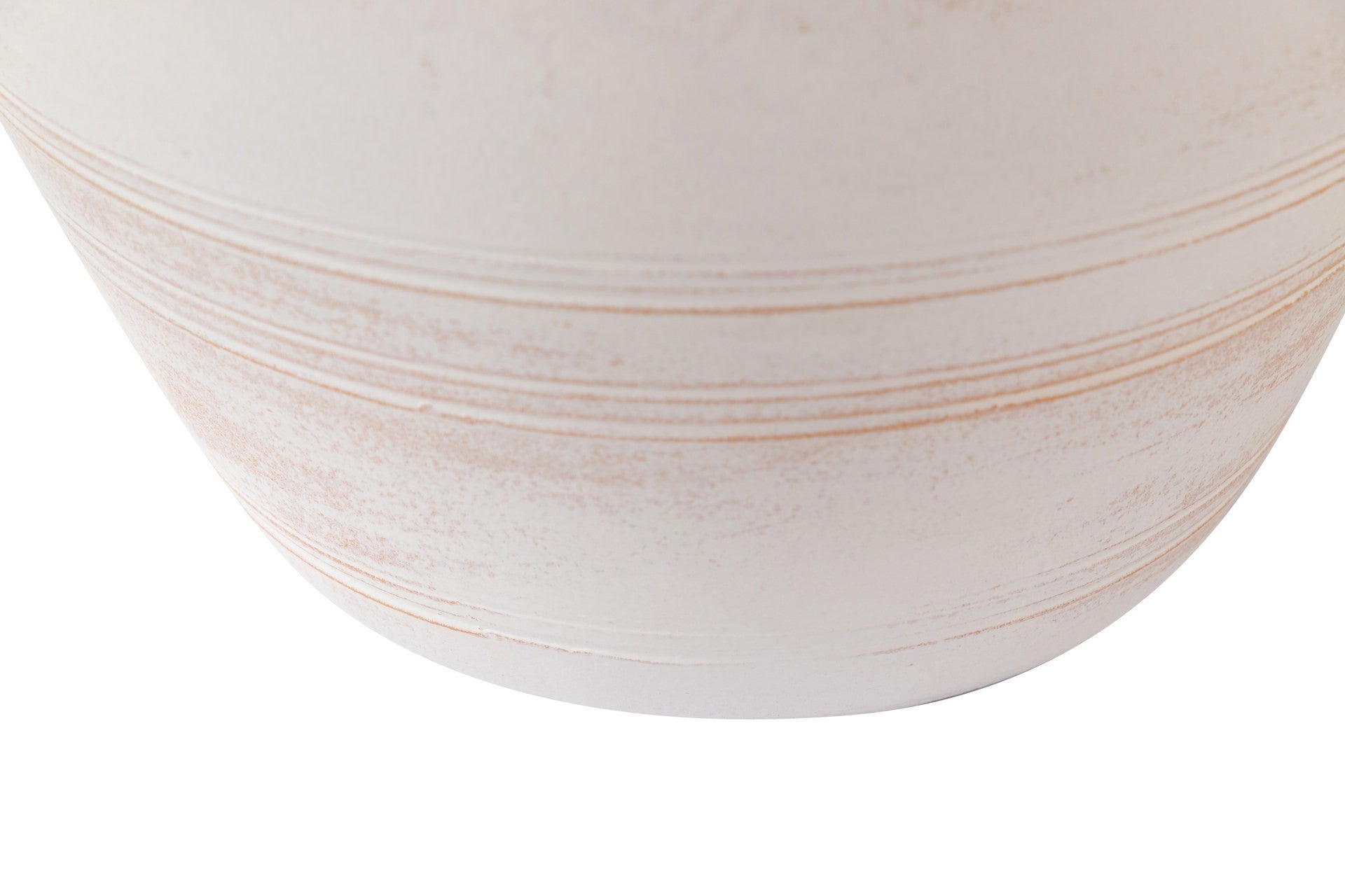 WHITE CERAMIC FLOWER POT 35x35x30.5 CM