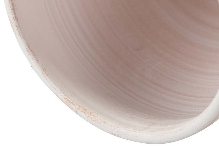 VASO DE CERÂMICA BRANCA 35x35x30,5 CM