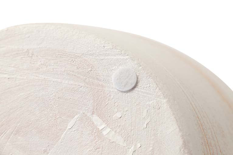 VASO DE CERÂMICA BRANCA 35x35x30,5 CM